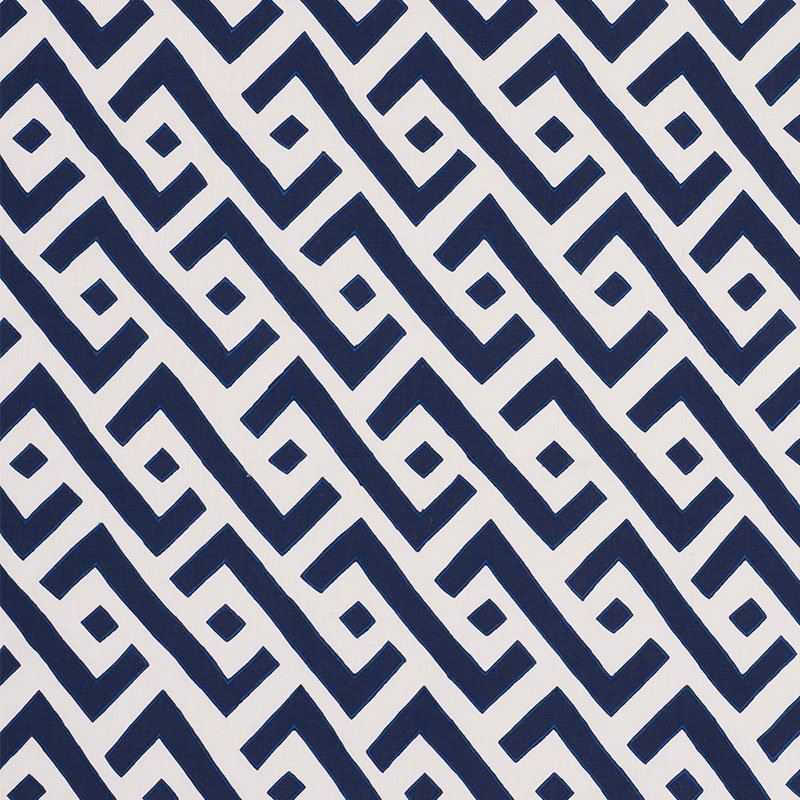 Tissu Schumacher x Miles Redd Safari, Bleu