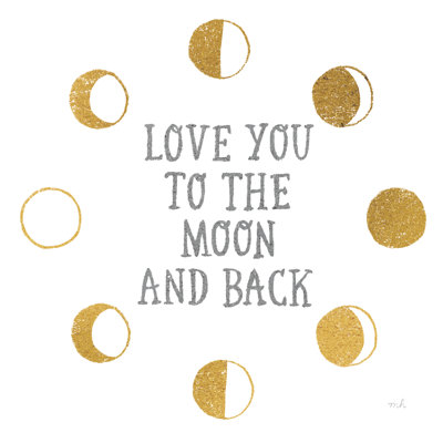 To The Moon by Moira Hershey - Wrapped Canvas Print