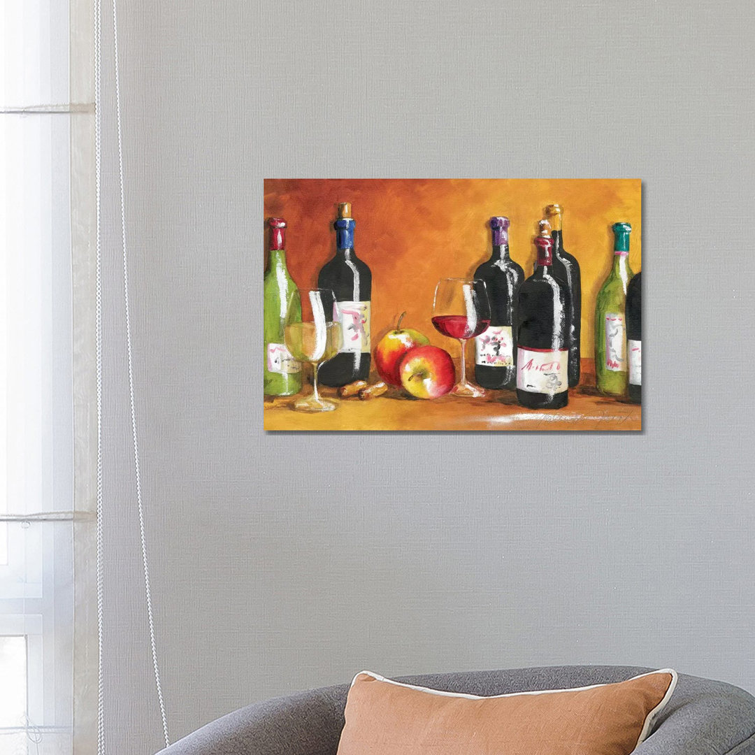 Fall Wine von Malenda Trick - Gallery-Wrapped Canvas Giclée on Canvas