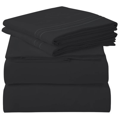 Royale Linens 3 Piece Twin XL Sheets Set - Soft Brushed 1800 Microfiber Bedding - 1 Fitted, 1 Flat Sheet, 1 Pillow case - Wrinkle Free & Fade Resistant - Hotel Luxury Bed Sheets