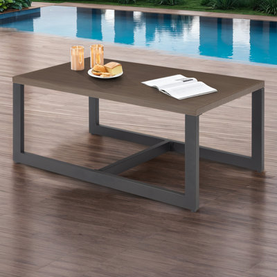 Naresa Modern Metal Patio Outdoor Coffee Table For Garden, Backyard And Porch by Ebern Designs