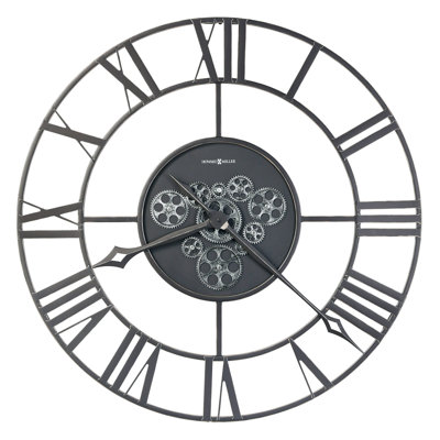 Aiko Wall Clock, Dark Charcoal