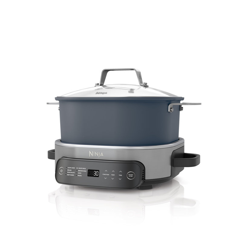 Ninja MC1101 Foodi Everyday Possible Cooker Pro, 8-in-1 Versatility, One-Pot Faster Cooking Replaces 10 Tools, Family-Sized Capacity with Adjustable Temp Control, 6.5 quarts, Midnight Blue - Thumbnail 5