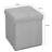 Besmir Faux Leather Ottoman-91534442