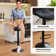 Swivel Adjustable Height Modern Bar Stools with Metal Frame 