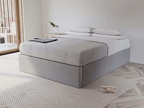 Ezekiah Upholstered King Bed, Charcoal Grey