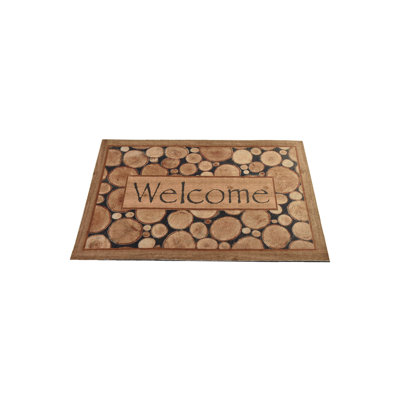 Durable PVC Doormat, Non-Slip Underside, 15.7 x 23.6 inches | 100% PVC Material, Machine Washable at 86°F | Perfect for Indoor & Outdoor Use, Easy to Clean, Stylish & Functional Welcome Mat