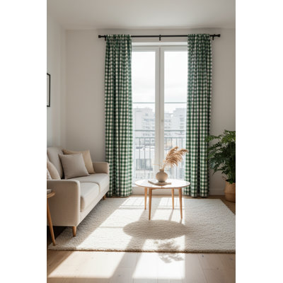 Paire de rideaux avec passe-tringle Pommier