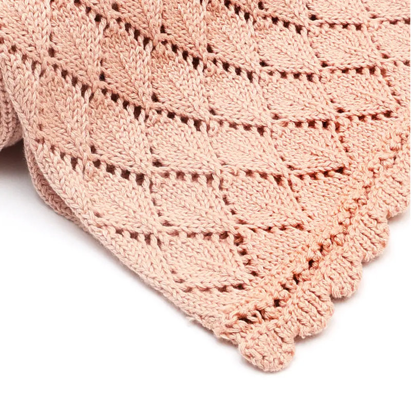 Couverture pour bébé (bleu), Vieux rose