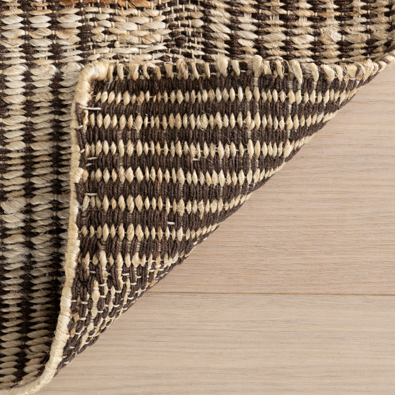 Cyris Trellis Handmade Jute Rug, Rectangle 5' x 8'