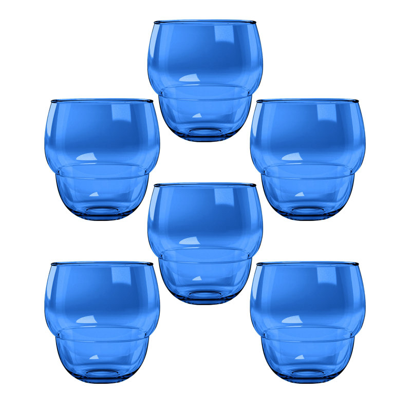 Verre à tarte empilable Tarhong, 14 oz, Bleu
