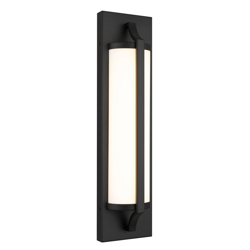 Barre d'éclairage de meuble-lavabo moderne / contemporaine à DEL intégrée 18 po noir