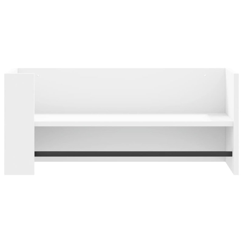 Robbert Floating Shelf, White, 30.5cm H x 70.5cm W x 35cm