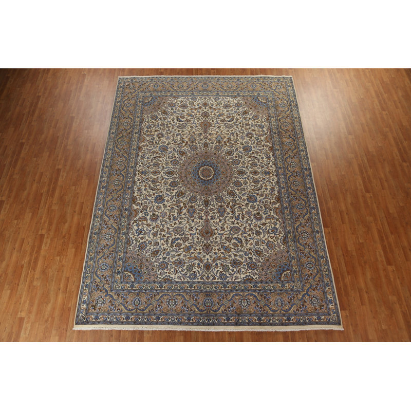 Tapis unique en laine noué à la main de style 1980S de 9 pi 6 po x 13 pi 2 po Ryansh