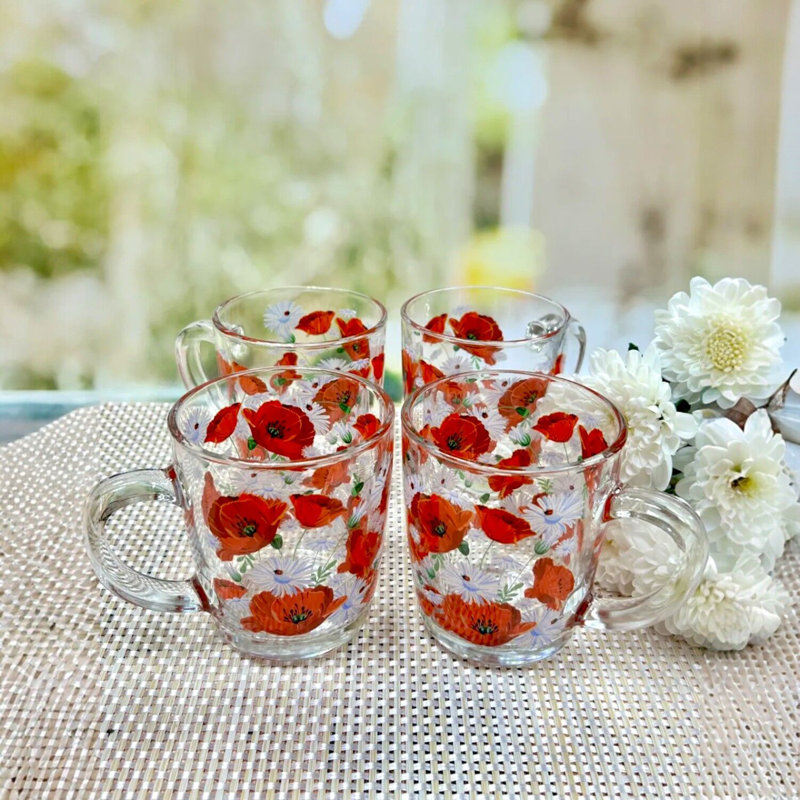 Tasse en verre Poppies 11,1 oz liq. (330 ml)