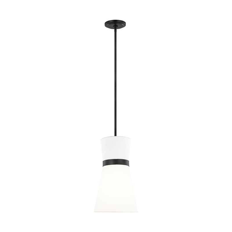 Ayyaan 1 - Light Single Pendant, Midnight Black, Midnight Black/White