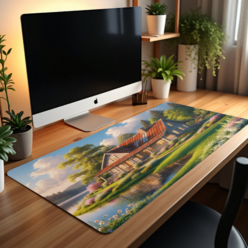 Polyester Desk Pad, 14.4x12.1