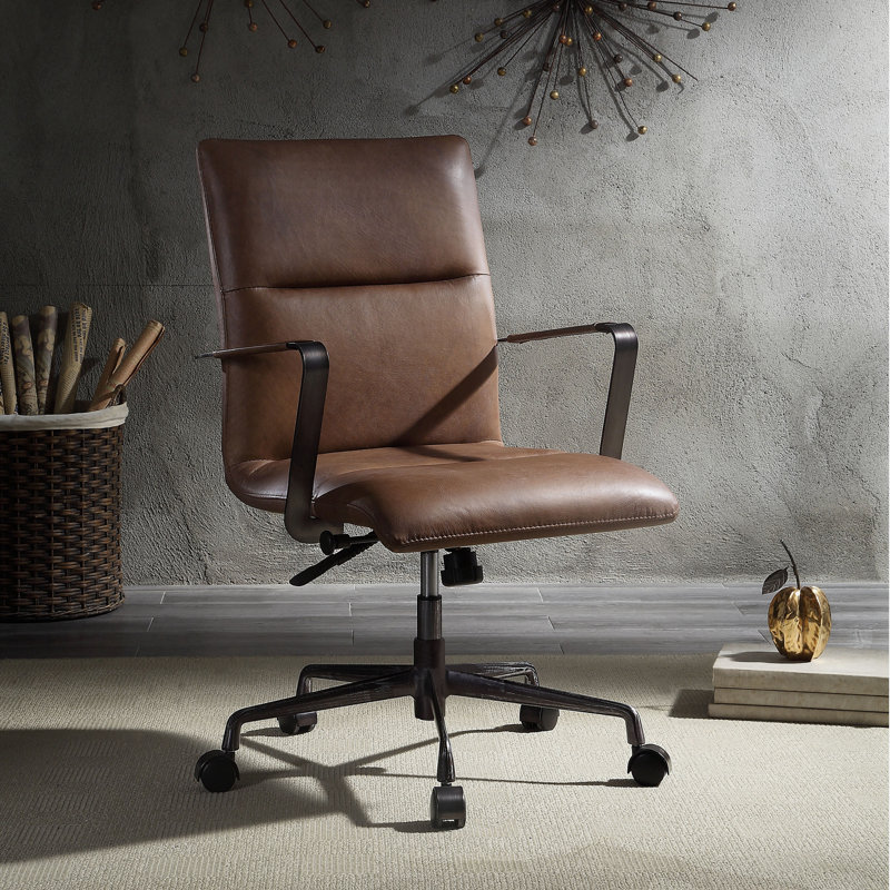 Fauteuil de conférence en cuir véritable Springtown