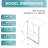 49"-54" W x 76" H Double Sliding Framed Shower Door in Brushed Nickel with 1/4" Clear Tempered Glass-124639306-125784234