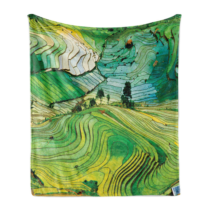 Hand Woven Throw Blanket, 50" x 60"