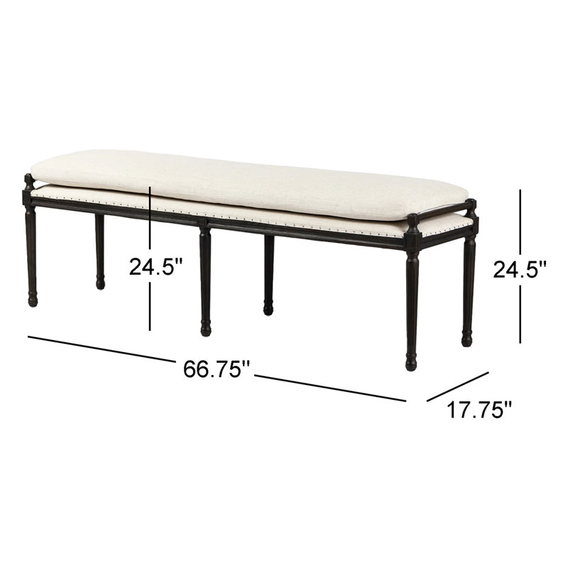Lucille Upholstered Dining Bench