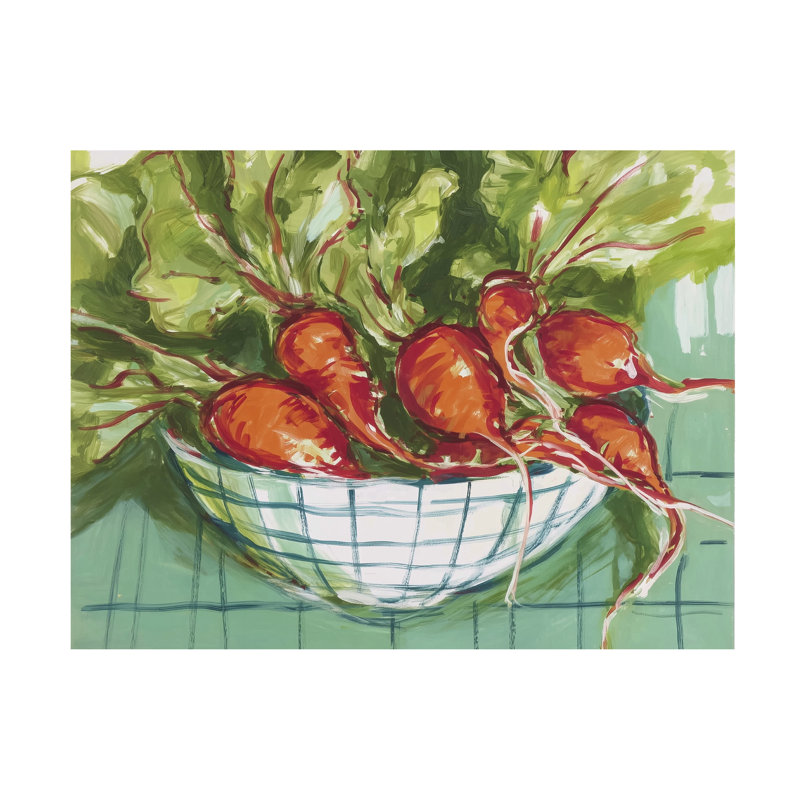 Art mural sur toile tendue - "Just Picked I" Paula Freeman pour décoration de salon, de chambre à coucher ou de bureau - 35 x 47