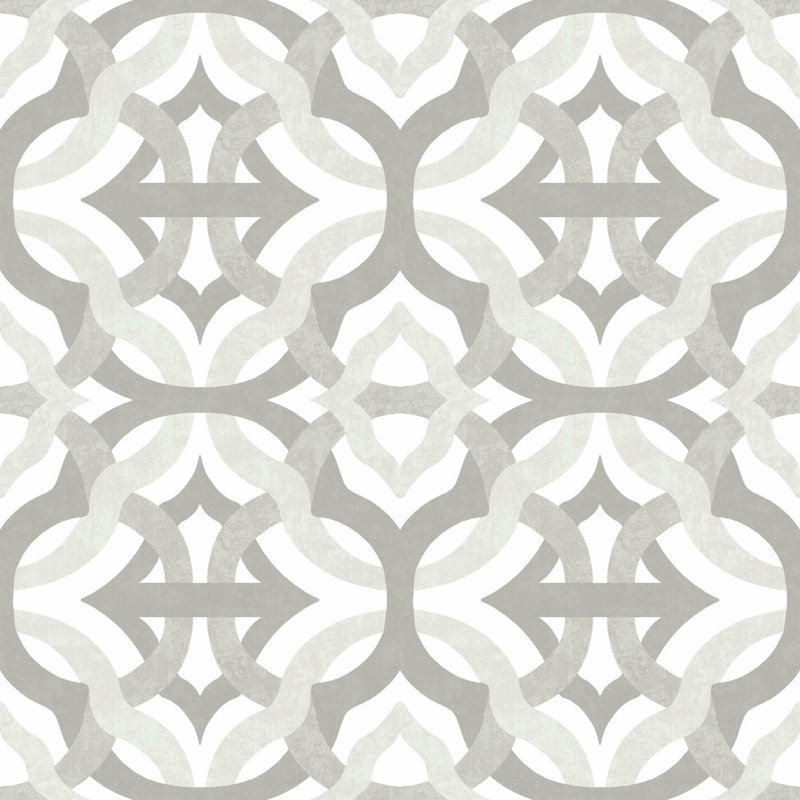 Rouleau de papier peint adhésif L 18,86 pi x l 18 po Waverly Tipton, Taupe
