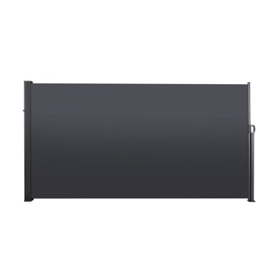 Courtyard Privacy Screen Awning - Retractable. 118.1"X70.9", Grey Patio Retractable, Waterproof.
