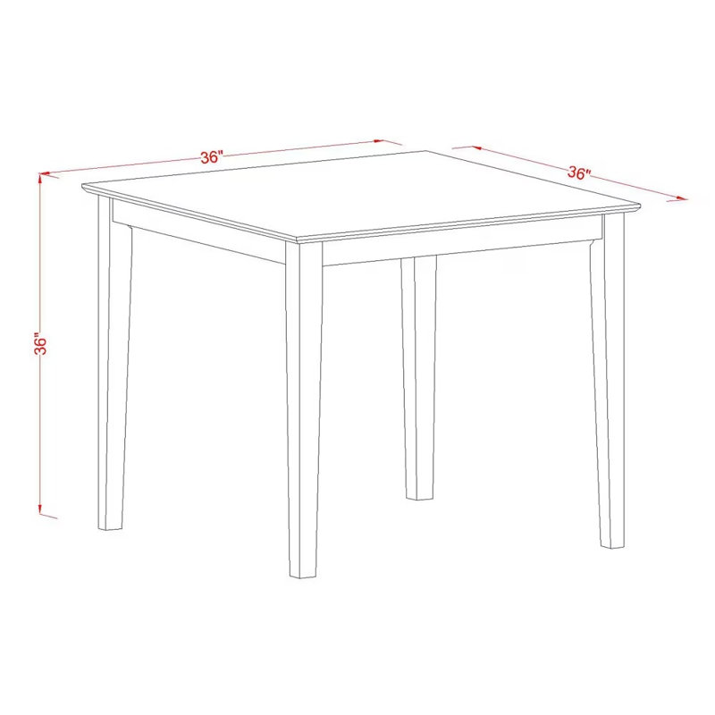 Ensemble de bar 3 pièces pour petits espaces comprenant une table carrée et 2 chaises rembourrées en lin, 91 x 91 cm, couleur acajou.