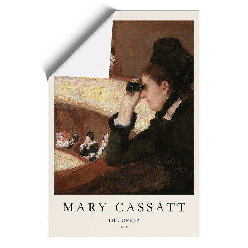 In the Loge Print by Mary Cassatt - Frameless Print, 42cm H x 30cm W x 0.1cm D