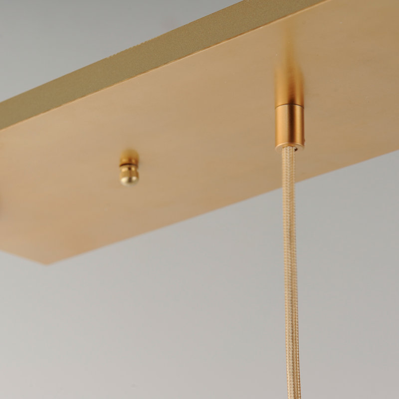 Luminaire suspendu torche linéaire, Laiton satiné