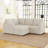 Aubade L-Shape Sectional Sofa Storage Couch With Removable Ottomans-497180726