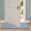 Austell Machine Woven Synthetic Geometric Area Rug in Blue/White-270741904
