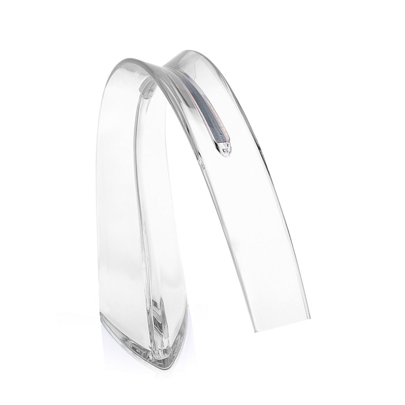 Taj LED Table Lamp, Transparent Crystal, 24.41'' H X 21.85'' W X 5.91'' D