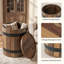 Pedestal Side Table Set