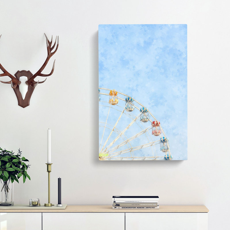 Pretty Ferris Wheel - Wrapped Canvas, 60cm H x 40cm W x 3cm D