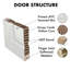 Porte standard à panneaux en PVC / vinyle et bois manufacturé-60340152