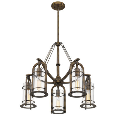 Hailah 5 - Light Dimmable Cylinder Chandelier