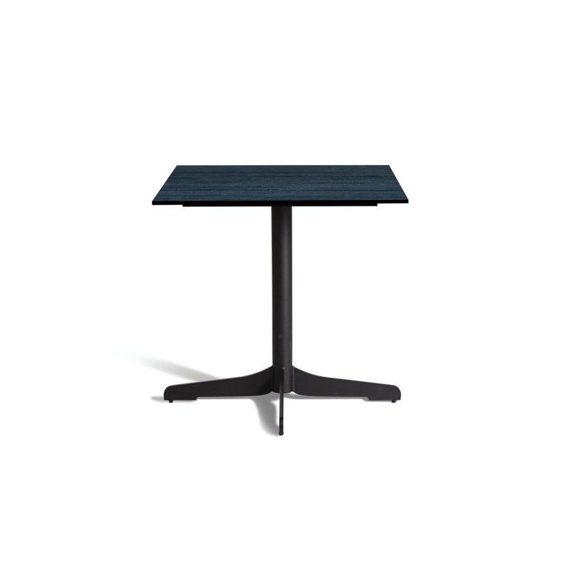 Ceru Outdoor Square Dining Table, 27.5" W x 27.5" L x 29.5""H, Anthracite, Nordic Black
