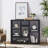 Open Wooden Open Shelf Bookcase, Freestanding Display Storage Cabinet With 7 Cube Storage Spaces, Floor Standing Bookshelf, Entryway, Living Room Storage Cabinet