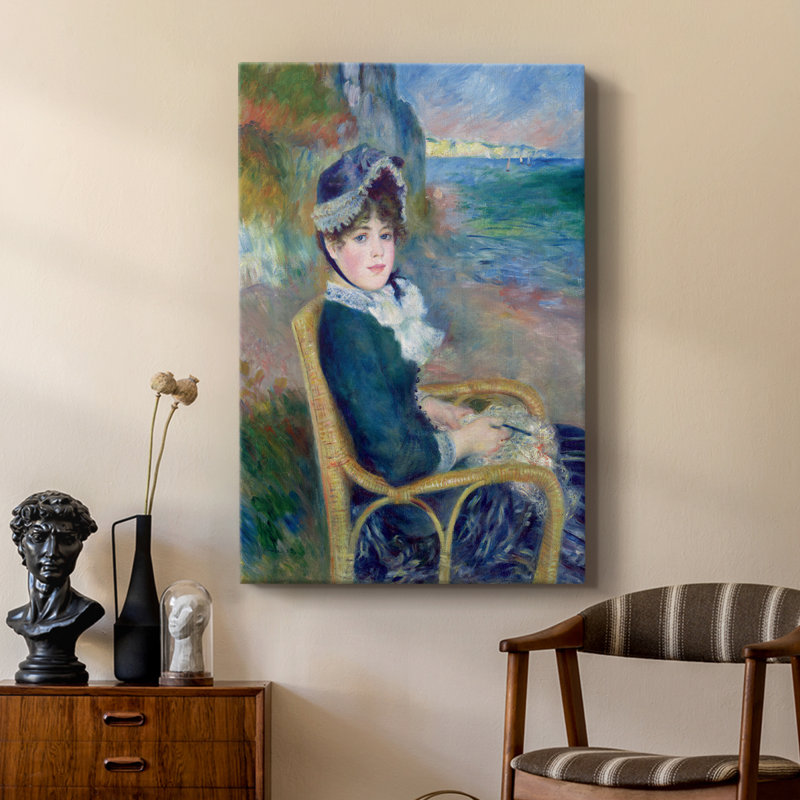 Au bord de la mer - galerie Cavas sur mesure, H 18 po x l 12 po