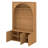Entryway Hall Tree With Storage Bench, Adjustable Shelves, Arched Coat Rack With 4 Golden Hooks And 3 Cabinets-963269641