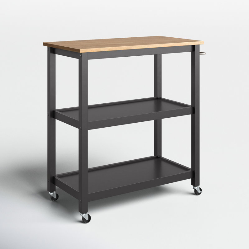 Batish Kitchen Cart, Black