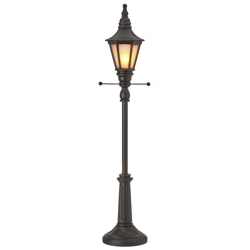 24" Led/Bty/Tmr Standing Lamp Post