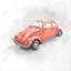 Housse de couette Vintage Red Beetle | Décoration de chambre à coucher | Literie douillette