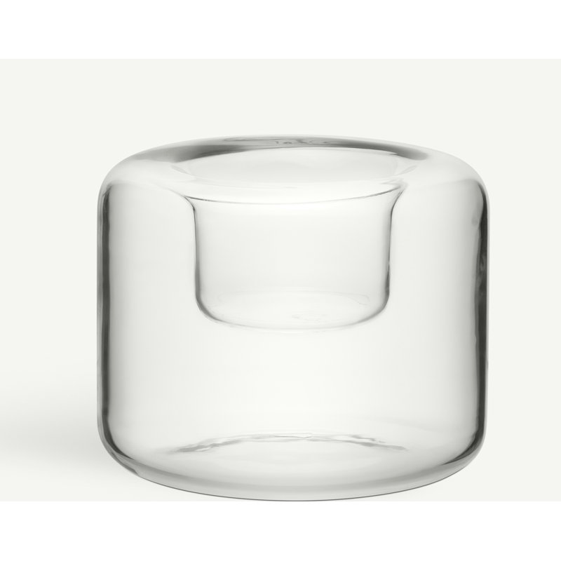 Happy Votive Candle Holder, Clear