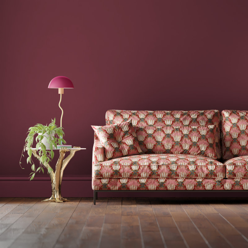 Tulip & Bird Fabric, Amaranth/Blush