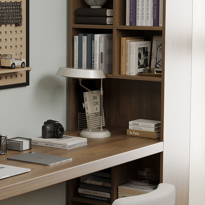 Bureau rectangulaire en bois massif noyer, H 29,53 po x l 62,99 po x P 23,62 po, Retour à droite