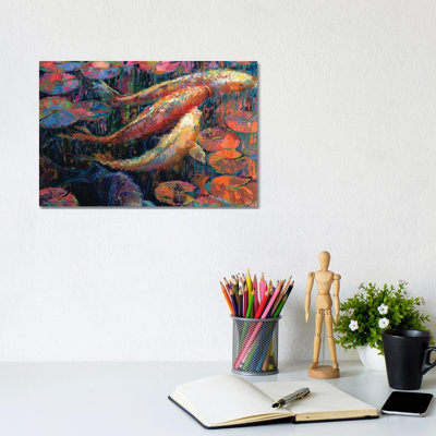Japanese Inks by Iris Scott - Wrapped Canvas Print