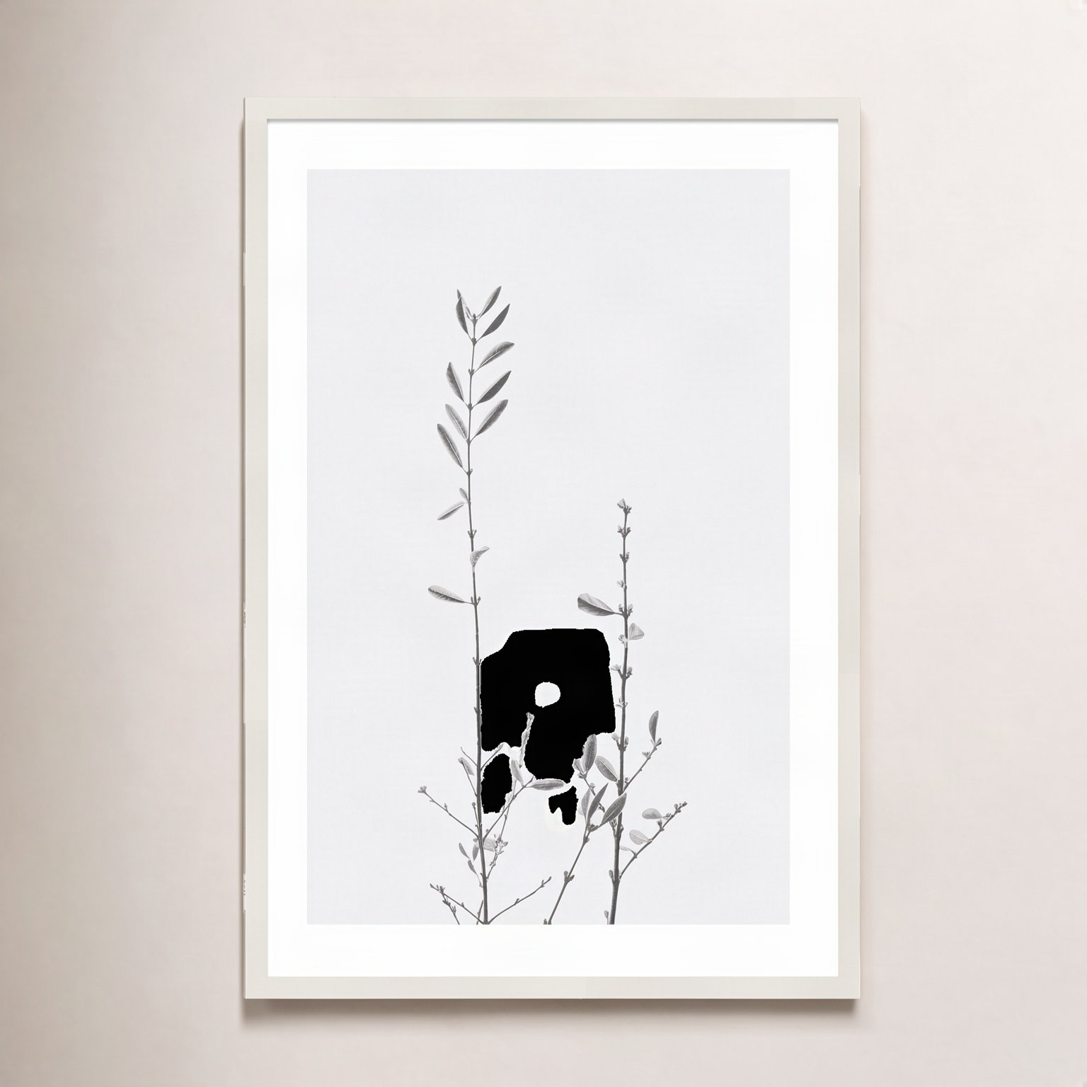 Retro Tennessee Botanical No 2 Photo Print, White, 17" H x 12" W